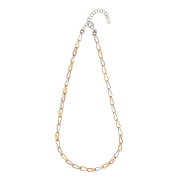 SS TRICOLOR GWENDOLYN NECKLACE